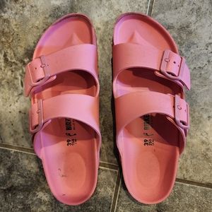 Pink Birkenstock Sandals - Arizona Essentials - Women's Size 39 - EUC